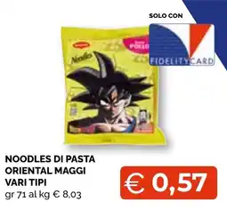 Mercatò Big Noodles di pasta oriental Maggi offerta