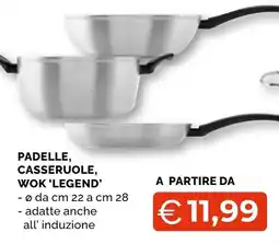 Mercatò Big Padele, casseruole, wok 'Legend' offerta