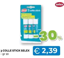 Mercatò Big 3 colle stick selex offerta