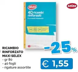 Mercatò Big Ricambio rinforzato maxi Selex offerta