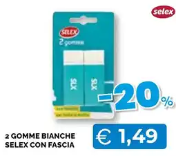 Mercatò Big 2 gomme bianche selex offerta