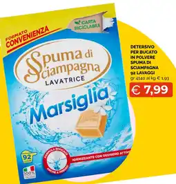 Mercatò Big Spuma di Sciampagna Lavatrice Marsiglia offerta