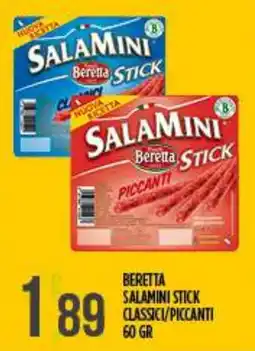 Netto Supermercati Beretta Salamini Stick offerta