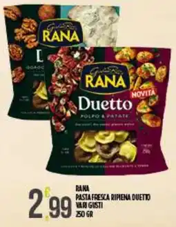 Netto Supermercati Rana pasta fresca ripiena duetto vari gusti offerta
