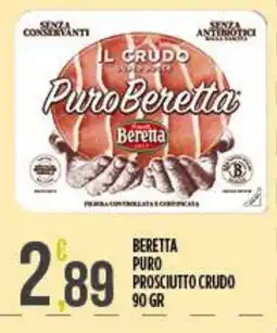 Netto Supermercati Beretta Puro Prosciutto Crudo offerta