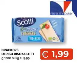 Mercatò Extra Crackers di riso Scotti offerta