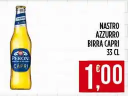 Netto Supermercati Nastro azzurro birra capri offerta