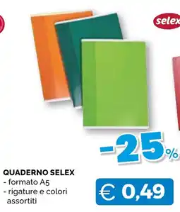 Mercatò Big Quaderno Selex offerta