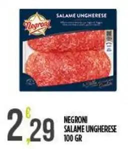 Netto Supermercati Negroni salame ungherese offerta