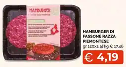 Mercatò Big Hamburger di Fassone Razza Piemontese offerta
