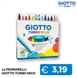 Mercatò Big Pennarelli Giotto Turbo Maxi offerta