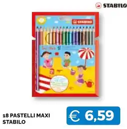 Mercatò Big 18 pastelli maxi stabilo offerta