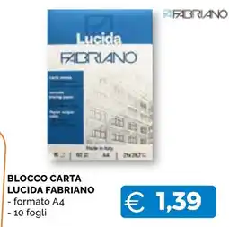 Mercatò Big Blocco carta lucida Fabriano offerta