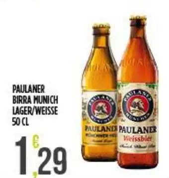 Netto Supermercati Paulaner birra Munich lager/weisse offerta