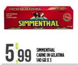 Netto Supermercati Simmenthal carne in gelatina offerta