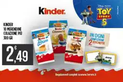 Netto Supermercati Kinder 10 merendine colazione più offerta