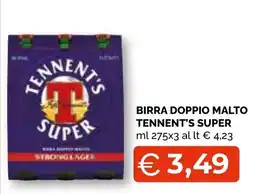Mercatò Big Birra doppio malto Tennent's Super offerta