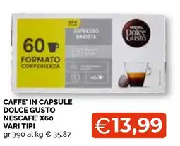 Mercatò Big Caffè in capsule Dolce Gusto Nescafé offerta