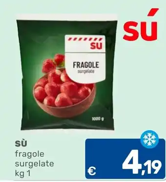 Sù fragole surgelate
