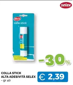 Mercatò Big Colla stick alta adesività Selex offerta