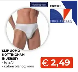 Mercatò Big Slip uomo Nottingham in jersey offerta