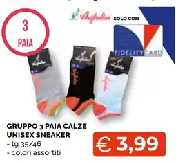 Mercatò Big Australian calze unisex sneaker offerta