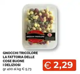 Mercatò Extra Gnocchi tricolore la fattoria delle cose buone i deliziosi offerta