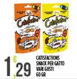 Netto Supermercati Catisfactions snack per gatto offerta