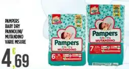 Netto Supermercati Pampers baby dry mutandino offerta