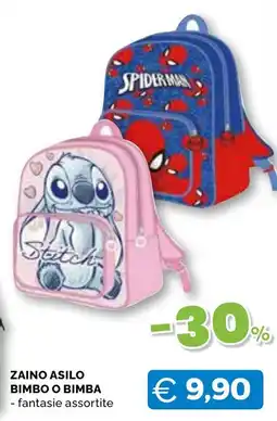 Mercatò Big Zaino Asilo Bimbo o Bimba offerta
