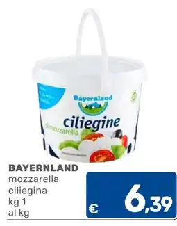 C+C Cash and Carry Bavernland mozzarella ciliegina offerta