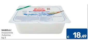 C+C Cash and Carry Sabelli mozzarella Julienne offerta