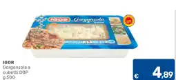 C+C Cash and Carry IGOR Gorgonzola a cubetti DOP offerta