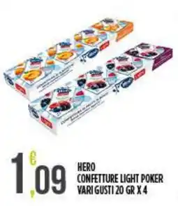 Netto Supermercati Hero confetture light poker offerta