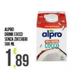 Netto Supermercati Alpro drink cocco senza zuccheri offerta