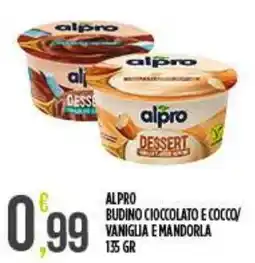 Netto Supermercati Alpro dessert cioccolato e cocco offerta