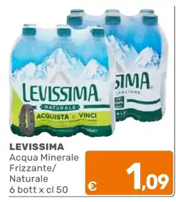 C+C Cash and Carry Levissima Acqua Minerale Frizzante/Naturale offerta