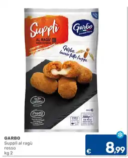 C+C Cash and Carry Garbo Suppli al ragù rosso offerta