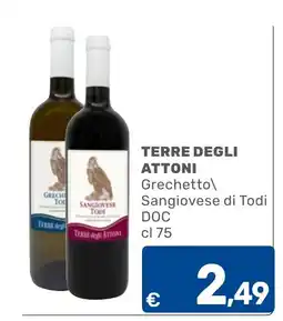 C+C Cash and Carry Terre degli Attoni Grechetto\Sangiovese di Todi DOC offerta