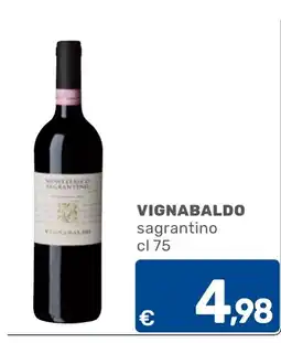 C+C Cash and Carry Vignabaldo sagrantino offerta