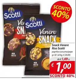 DiMeglio Snack Venere Riso Scotti offerta
