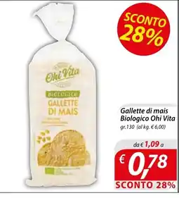 DiMeglio Gallette di mais Biologico Ohi Vita offerta