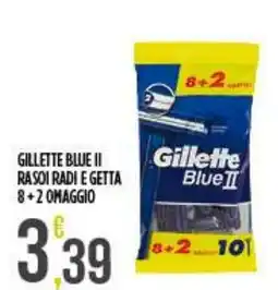Netto Supermercati Gillette Blue II rasoi radi e getta offerta