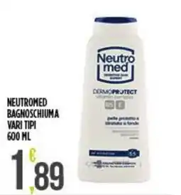 Netto Supermercati Neutromed bagnoschiuma vari tipi offerta