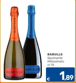 C+C Cash and Carry Babulle spumante millesimato offerta