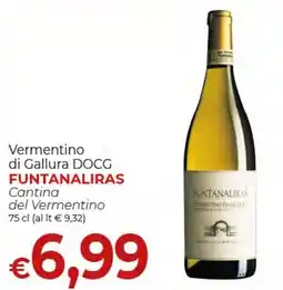 Maxi Nonna Isa Vermentino di Gallura DOCG Funtanaliras offerta