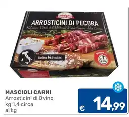 C+C Cash and Carry Arrostitini di Ovino Mascioli Carni offerta