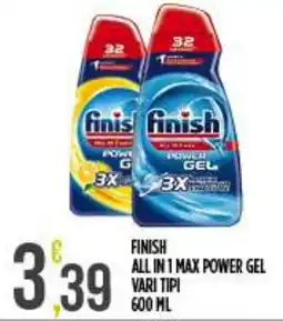 Netto Supermercati Finish All in 1 Max Power Gel offerta