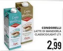Mazzeo Supermercati Latte di Mandorla Condorelli offerta