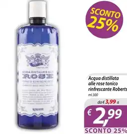 DiMeglio Acqua distillata alle rose tonico rinfrescante Roberts offerta